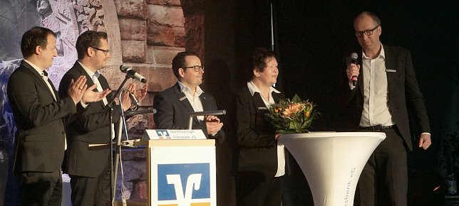 Bild: Heidrun Lange wird verabschiedet