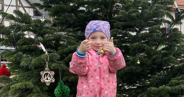 Bild: Ilfelder schm&uuml;cken Weihnachtsbaum