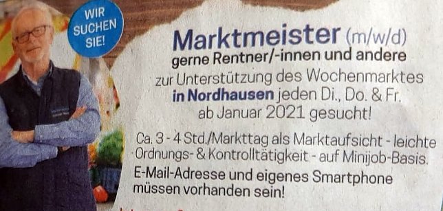 Bild: Rentner mit Smartphone gesucht