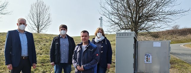 Bild: Von links: Matthias Jendricke, Riccardo Ro&szlig;mell, Thomas Schuller und Susann J&auml;ger
