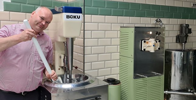 Bild: So wurde "fr&uuml;her" Eis produziert