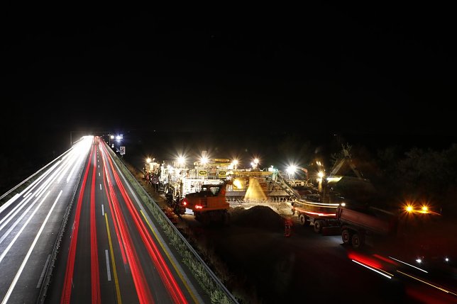 Bild: Nachtbaustelle A 9