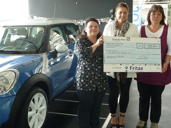 Unterst&uuml;tzung f&uuml;r Verein (Foto: nnz)