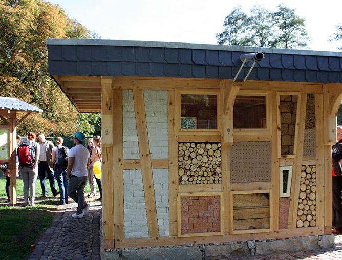 Wanderh&uuml;tte im Park (Foto: I. Bergmann)