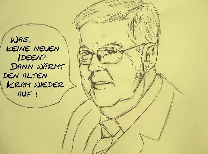 Karikatur (Foto: H. Buntfu&szlig;)