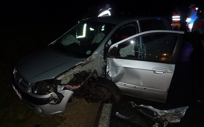 Unfall auf der B 4 (Foto: nnz)