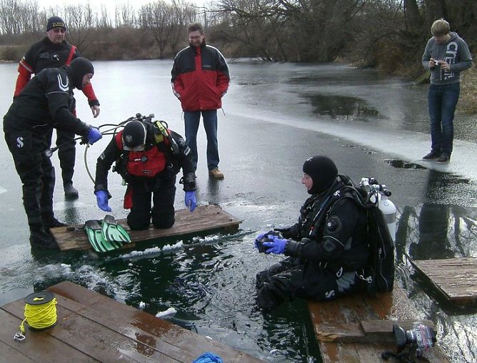 Eiskalt abgetaucht (Foto: privat) Eiskalt abgetaucht (Foto: privat)
