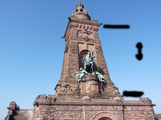 Reinigungskur f&uuml;r Kyffh&auml;userdenkmal (Foto: Karl-Heinz Herrmann)