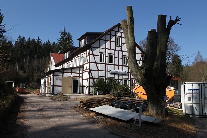 Das Umbau der Kalkhütte ist fast abgeschlossen (Foto: Knauf) Das Umbau der Kalkhütte ist fast abgeschlossen (Foto: Knauf)