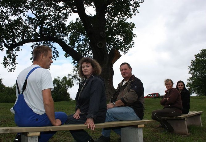 Bank an der dicken Eiche (Foto: psv)