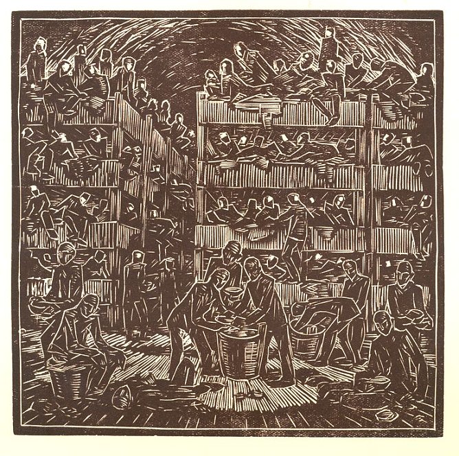 "Wohnen im Stollen" (Foto: Stiftung Gedenkst&auml;tten Buchenwald und Mittelbau-Dora)