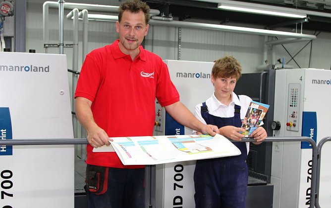 Im Druck (Foto: J. Piper)