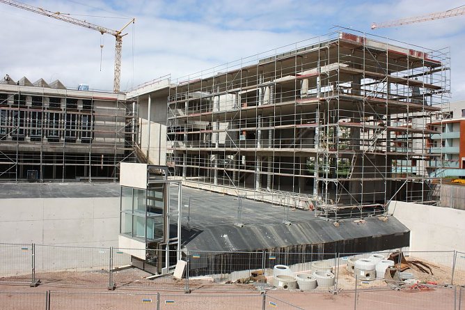 Rohbau fast fertig (Foto: P. Grabe)