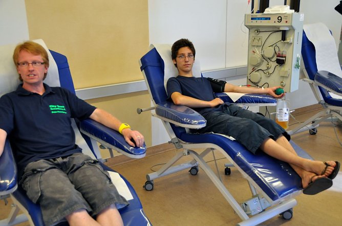 Plasmaspende in NDH (Foto: Privat) Plasmaspende in NDH (Foto: Privat)