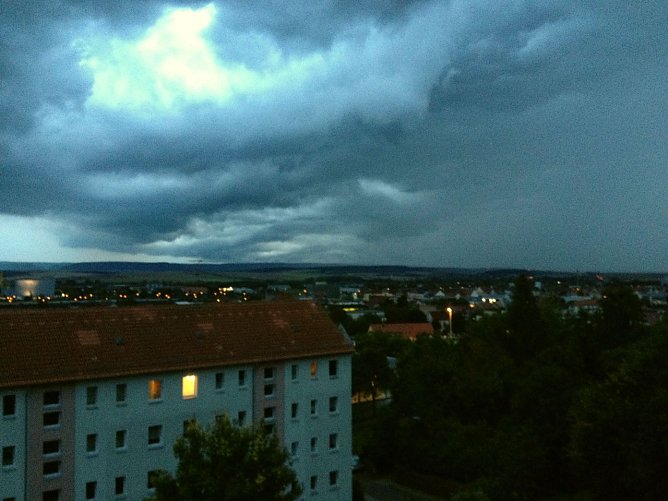 Unwetter im Anmarsch (Foto: N. Jahn)