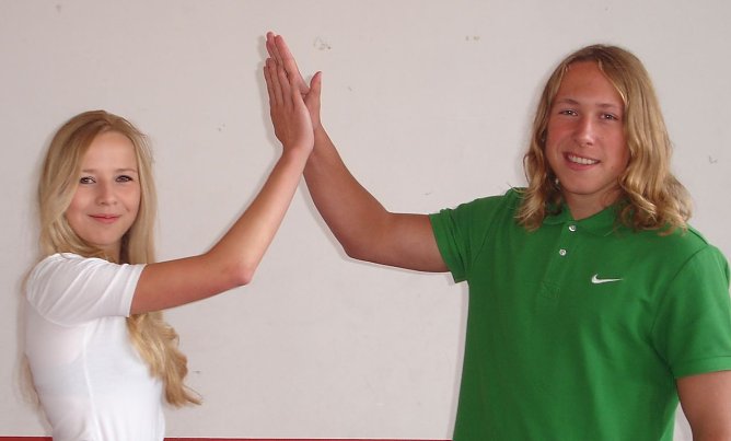 Freude übers Stipendium (Foto: H. Roeder) Freude übers Stipendium (Foto: H. Roeder)