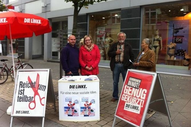 Die Linke allein in Nordhausen (Foto: M. Mitteldorf)