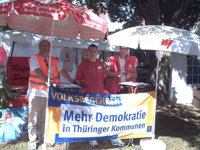 Beim Harzfest dabei (Foto: IG Bau) Beim Harzfest dabei (Foto: IG Bau)