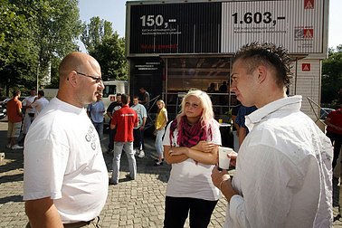 Truck auch in Nordhausen (Foto: IG Metall)