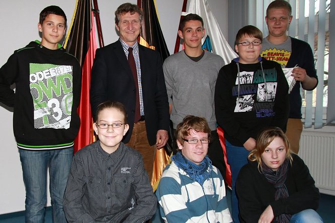 Besuch beim OB (Foto: S. Spehr) Besuch beim OB (Foto: S. Spehr)