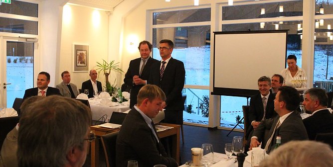 Empfang in der Kalkh&uuml;tte (Foto: nnz)