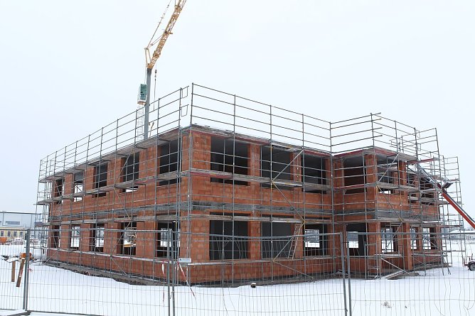 Verwaltungstrakt im Rohbau (Foto: nnz) Verwaltungstrakt im Rohbau (Foto: nnz)