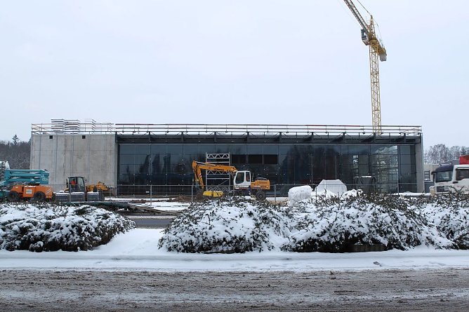 Die neue Fassade wird Realit&auml;t (Foto: AHP)