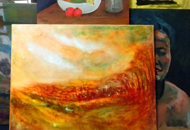 &Ouml;lmalerei (Foto: JKS)