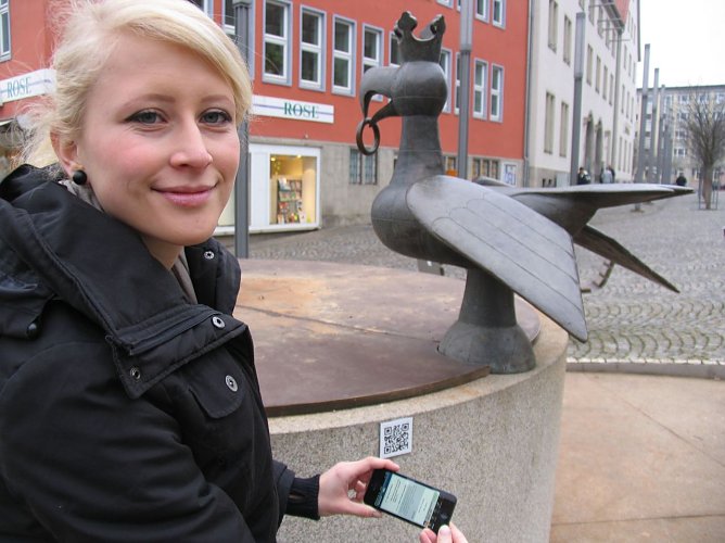 QR-Code macht Nordhausen erlebbarer (Foto: Patrick Grabe)