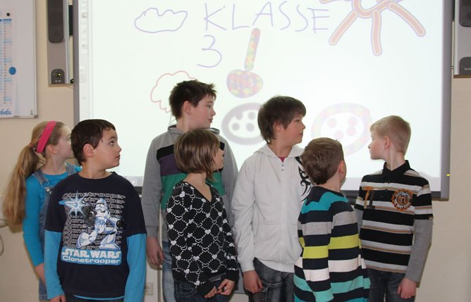 Neue Technik in der Grundschule (Foto: S. Spehr)