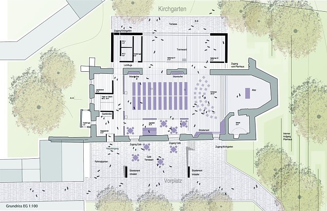 Der Grundriss als Entwurf (Foto: privat)