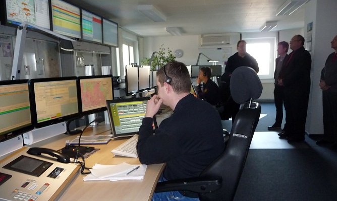 Infos in der Rettungsleitstelle (Foto: nnz)