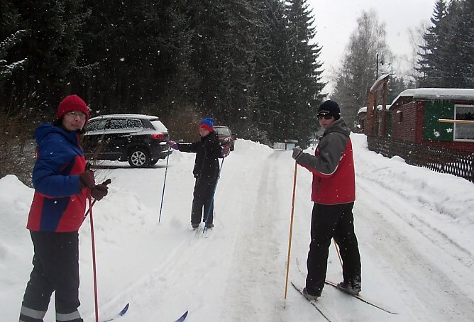 Unterwegs im Schnee (Foto: S. Eicke)
