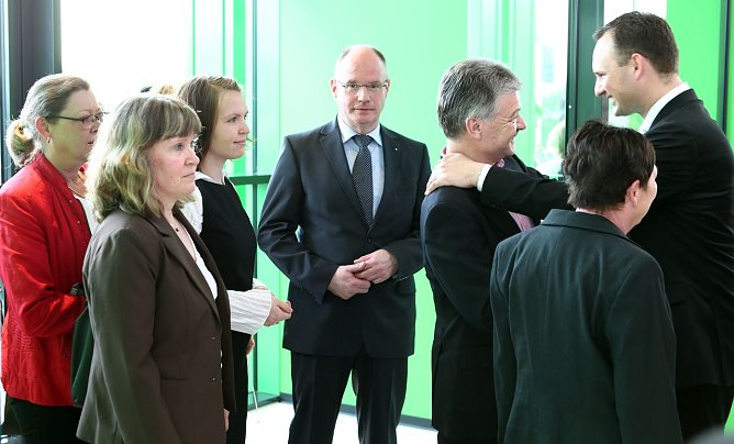 G&auml;ste werden empfangen (Foto: nnz)