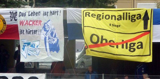 Wacker Fans mit Banner (Foto: nnz) Wacker Fans mit Banner (Foto: nnz)