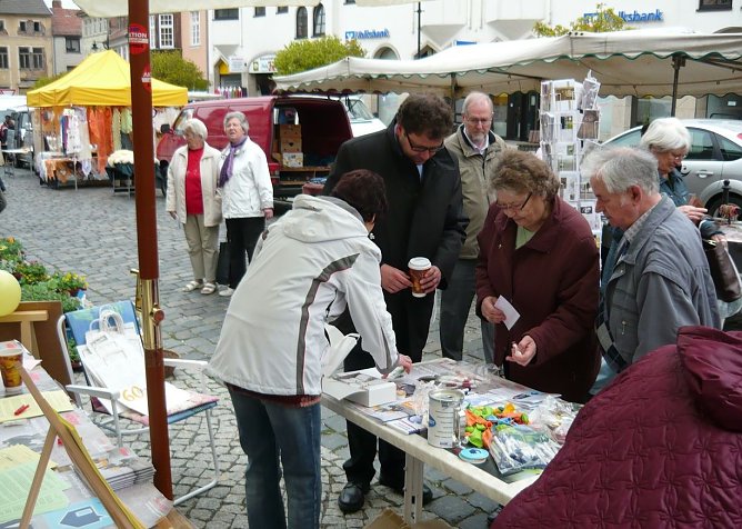 Infostand in Bleicherode (Foto: D. Buchardt)