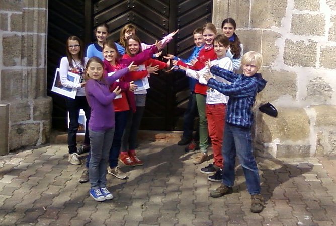 Künftige Kirchenführer (Foto: F. Tuschy) Künftige Kirchenführer (Foto: F. Tuschy)