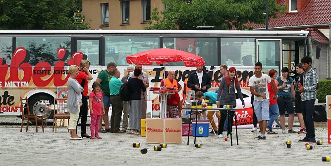 Station auf dem Theaterplatz (Foto: nnz)