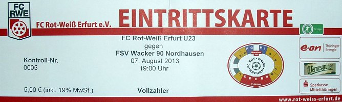 Eintrittskarte (Foto: H. Dressler)