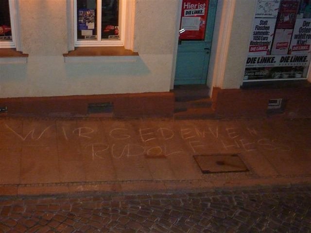 Beschmiert (Foto: nnz) Beschmiert (Foto: nnz)