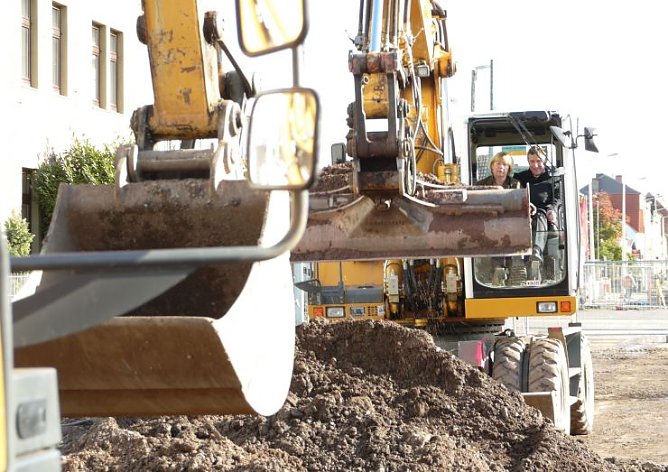 Bagger-Spaten (Foto: nnz)