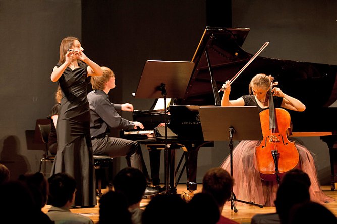 Im Trainingslager für Kammermusik (Foto: Thüringer Landesmusikakademie) Im Trainingslager für Kammermusik (Foto: Thüringer Landesmusikakademie)