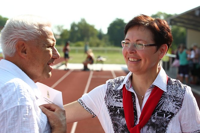 Ministerin Heike Taubert im Gespr&auml;ch mit LV-Chef Klaus Ke&szlig;ler (Foto: nnz)