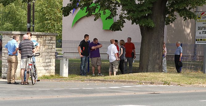 Die ersten Demokraten sind angekommen (Foto: nnz)