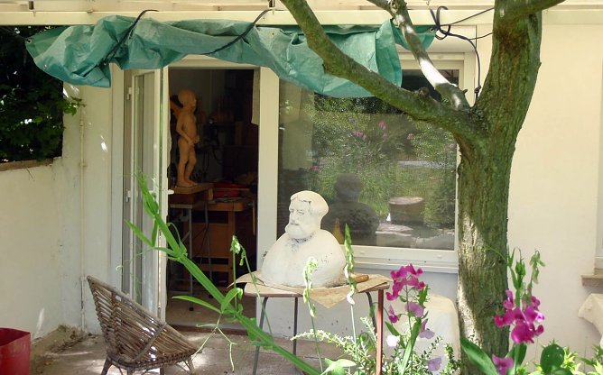 Das Atelier des Künstlers (Foto: privat) Das Atelier des Künstlers (Foto: privat)