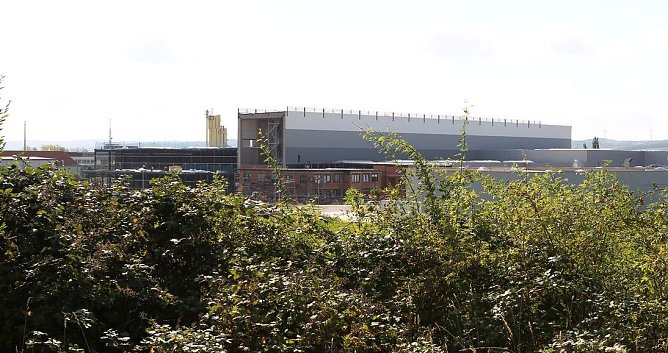 Imposanter Blick auf die Hallen (Foto: nnz)