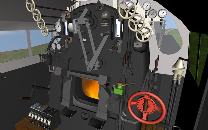 Virtueller Führerstand (Foto: Fraunhofer Institut für Fabrikbetrieb und –automatisierung IFF) Virtueller Führerstand (Foto: Fraunhofer Institut für Fabrikbetrieb und –automatisierung IFF)