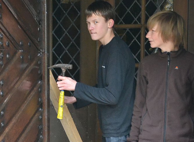 Handwerker (Foto: F. Tuschy)