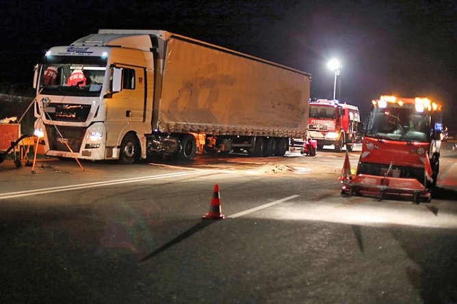 Wieder halbseitig befahrbar (Foto: privat)