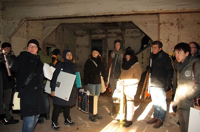 Vermesser im Siechenhof (Foto: J. Piper)